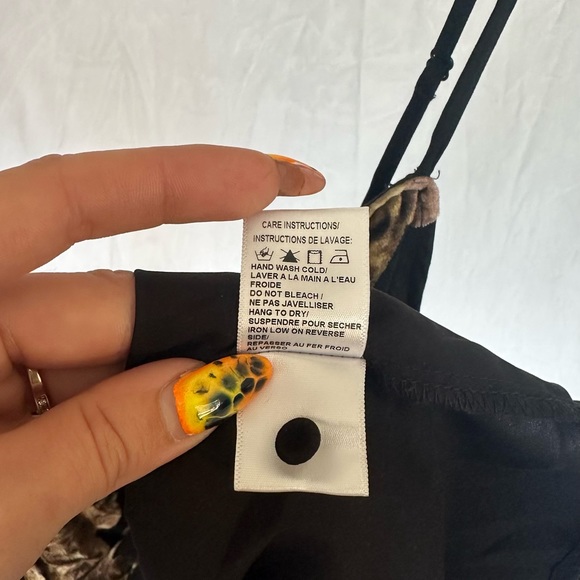 Gentle fawn black floral slip dress size large NWT - Picture 2 of 7